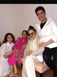 मां के बर्थडे पर मनीष मल्होत्रा के घर छाया बॉलीवुड का ग्लैमर, दिखीं रेखा-उर्मिला की खास बॉन्डिंग