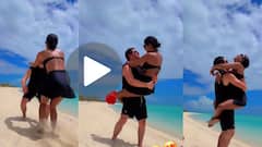 VIDEO : KISS बाई KISS...प्रियांका चोप्रा अन् निक जोनसचा समुद्रकिनारी रोमान्स; कॅप्शनने वेधलं लक्ष