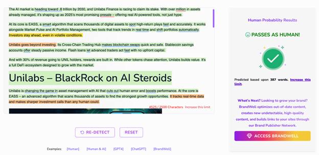 Unilabs Crosses Million AUM After Rumored MENA License For RWA Fund