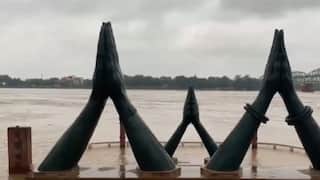 Varanasi's Namo Ghat Submerges As Ganga Water Level Rises Amid IMD Yellow Alert: Watch