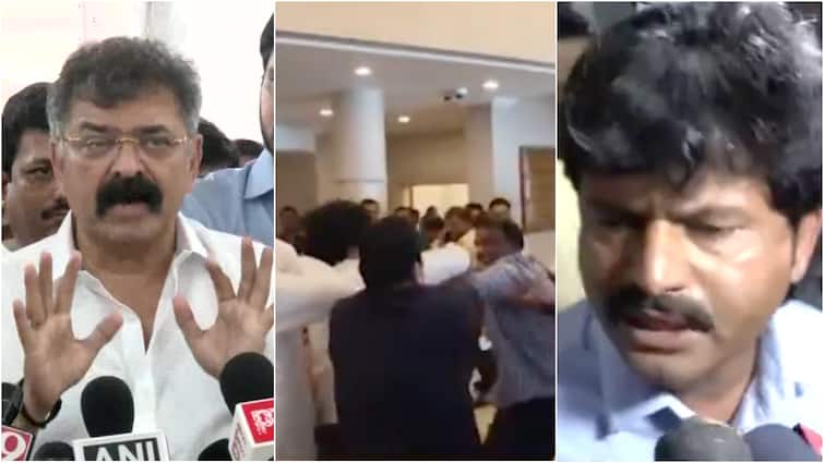 BJP Vs NCP-SP Scuffle Rocks Maha Assembly, Awhad Alleges Plot To Kill Him: ‘Was Called Dog’
