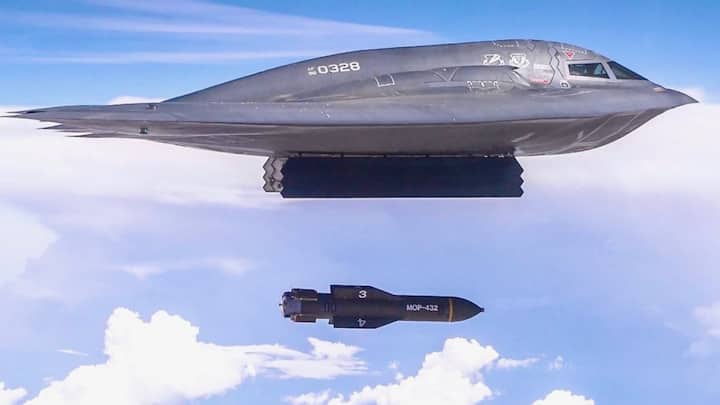 GBU-43/B Massive Ordnance Air Blast, known as Mother of All Bomb, is the largest non-atomic bomb in America. Moab weighs about 9,800 kg. Its explosion capacity is equal to 11 tons of TNT. Its use comes in destroying underground bunkers and caves. The first use of this bomb was used in Afghanistan in 2017, causing the world directly to experience its exponential and effectiveness.