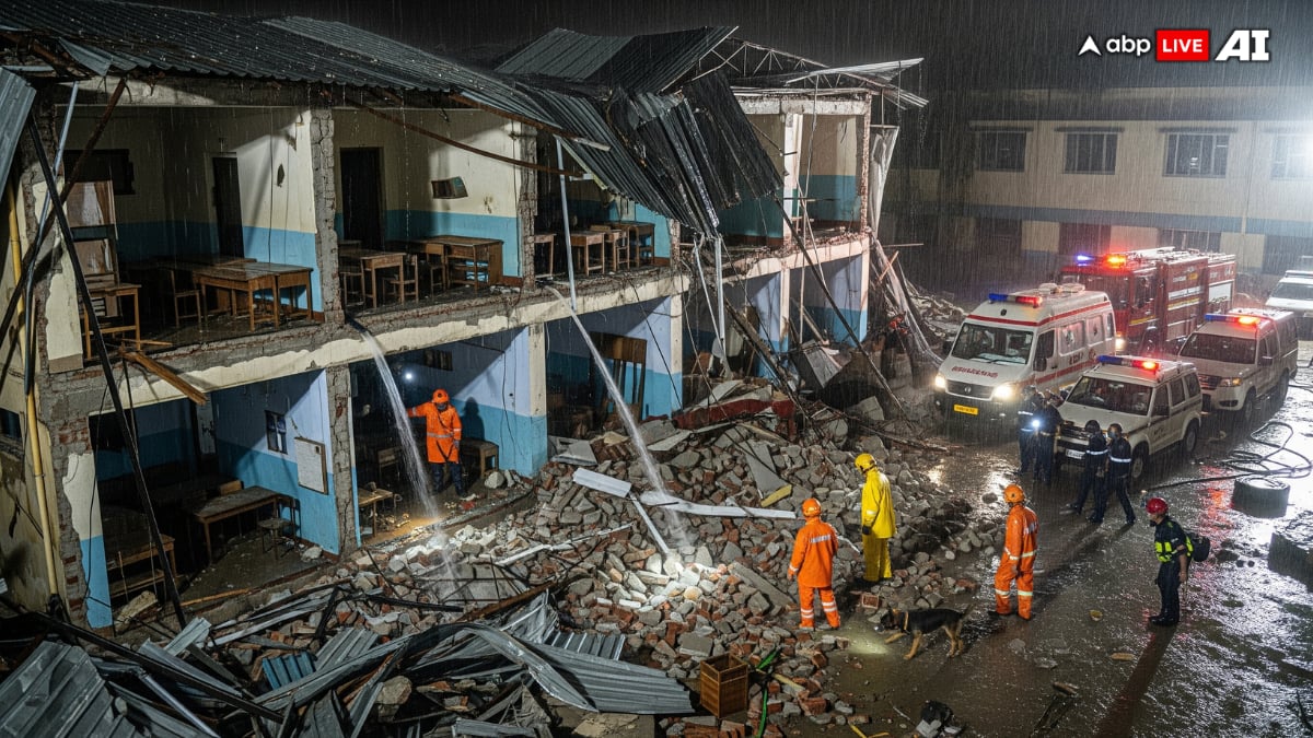 Elderly Man Killed, Two Injured As Abandoned School Building Collapses In Ranchi Amid Heavy Rain