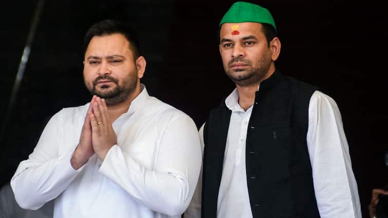 tej pratap tejashwi yadav attacks on CM nitish kumar Government over law and order in bihar and Mutton Party Lalan Singh Bihar: नीतीश सरकार पर भड़के तेज प्रताप-तेजस्वी यादव- 'पूरी सरकार नकलची, मटन पार्टी...'