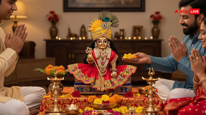 Laddu Gopal should be raised or kept at the outpost. So that they can be focused as a child.