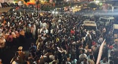 Photo : राज ठाकरेंच्या मीरा भाईंदरमधील सभेला मोठी गर्दी, ढोल ताशांच्या गजरात स्वागत