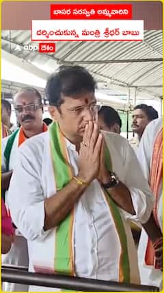బాసర సరస్వతి అమ్మవారిని దర్శించుకున్న మంత్రి శ్రీధఱ్ బాబు