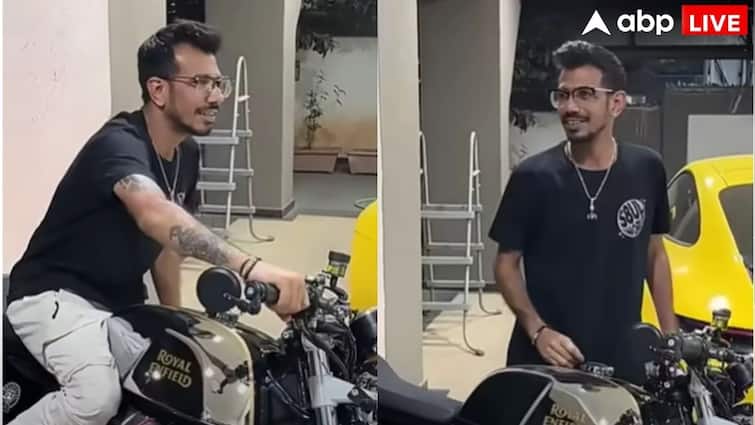 रॉयल एनफील्ड के 650 सीसी साइकिल पर बढ़ते क्रिकेट युजवेंद्र चहल खिलाड़ी, क्या आप जानते हैं कि कीमत क्या है?