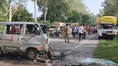 UP: Student, Teacher Killed After School Van Collides Head-On With Truck In Amroha, 16 Injured