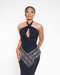 Megan Thee Stallion Serves Goddess Energy In Sculpted Black Gown, See Pics