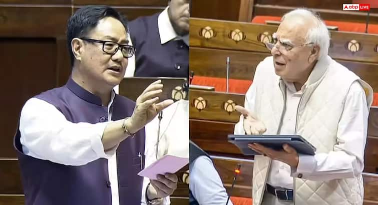 ‘वो औसत वकील, संसद पर नहीं थोप सकते अपना एजेंडा’, कपिल सिब्बल पर किरेन रिजिजू का तीखा हमला