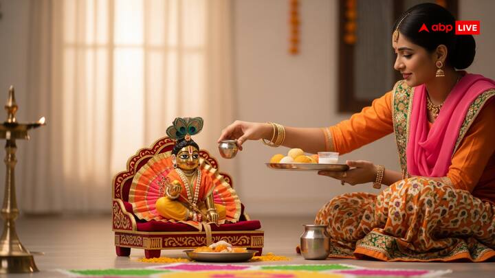 Laddu Gopal is the child form of Shri Krishna, so Krishna should take care of Krishna like a small child. Bath them daily with clean and fresh water. By doing this, his grace is received.