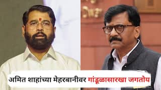 Sanjay Raut on Eknath Shinde : एकनाथ शिंदे किरकोळ माणूस, अमित शाहांच्या मेहरबानीवर गांडूळासारखा जगतोय, संजय राऊतांची खोचक टीका