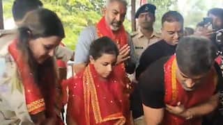 एमएस धोनी परिवार संग मां दिउड़ी के दर्शन करने पहुंचे, बेटी जीवा ने फोड़ा नारियल तो ऐसा रहा 'थाला' का रिएक्शन