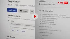बस इतना अमीर होना है! मालिक ने कुत्ता घुमाने के लिए निकाल दी वैकेंसी...पगार जान उड़ जाएंगे होश- वीडियो वायरल