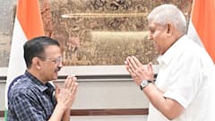 Former Delhi CM Arvind Kejriwal, AAP MP Sanjay Singh Call On Vice President Dhankhar