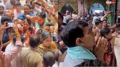 मथुरा में गहराया बांके बिहारी कॉरिडोर विवाद, मंत्री एके शर्मा के मंदिर में घुसते ही लगे 'कॉरिडोर हाय-हाय' के नारे