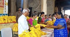 ஆடிக்கிருத்திகை முன்னிட்டு மதுரை மீனாட்சியம்மன் கோயிலில் மங்கலப் பொருட்கள் வழங்கப்பட்டது !