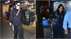 कैजुअल आउटफिट में एयरपोर्ट पर स्पॉट हुई करिश्मा कपूर, बेटी समायरा भी साथ आई नजर