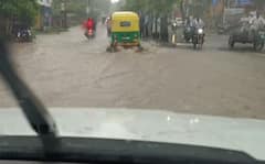 Bhavnagar Rain: ભાવનગરના સિહોરમાં ભારે વરસાદથી રસ્તાઓ પર ફરી વળ્યા પાણી