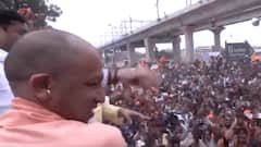 UP CM Yogi Showers Petals On Devotees As Kanwar Yatra Gains Momentum; WATCH