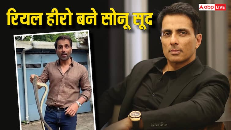 रियल लाइफ हीरो बने सोनू सूद, हाथों से पकड़कर जहरीले सांप को बचाते दिखे एक्टर