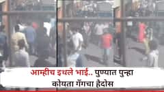 आम्हीच इथले भाई, पुण्यात पुन्हा कोयता घेऊन तरुणांचा हैदोस, 10 ते 12 वाहनांची तोडफोड , व्हिडीओ व्हायरल