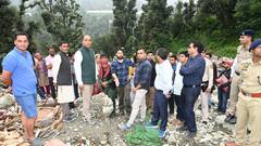 जयराम ठाकुर ने केंद्रीय टीम के साथ किया आपदा प्रभावित क्षेत्र सराज का दौरा, जल्द सौंपेगी रिपोर्ट