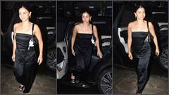 Alia Bhatt At Restaurant: रेस्टोरेंट में स्पॉट हुईं आलिया भट्ट, ऑफ शोल्डर ड्रेस में दिखीं स्टनिंग