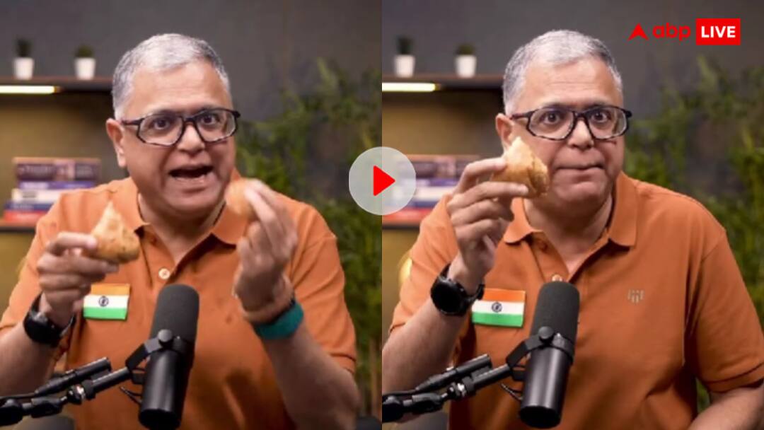 Users were shocked to see the comparison of calories between samosa and biscuits video goes viral बिस्कुट या समोसा...कौन कर रहा मोटा? बंदे ने खोल दी सारी पोल; वीडियो देख हैरान रह गए यूजर्स
