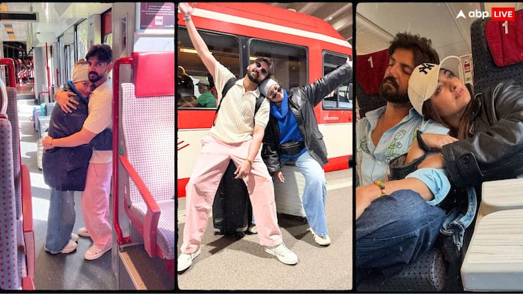 Train में Romance, सोनाक्षी-जहीर को भाया स्विट्जरलैंड, ट्रेन में दिखा कपल का कूल अंदाज