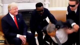 Donald Trump on Barack Obama: ट्रम्पनी ओबामांच्या अटकेचा AI व्हिडिओ शेअर केला; एफबीआयने कॉलर पकडत खूर्चीवरून खाली खेचत बेड्या ठोकल्या, बाजूला ट्रम्प खिदळू लागले