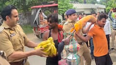 कांवड़ियों की सेवा में जुटे संभल सीओ अनुज चौधरी, फूल बरसाकर किया स्वागत