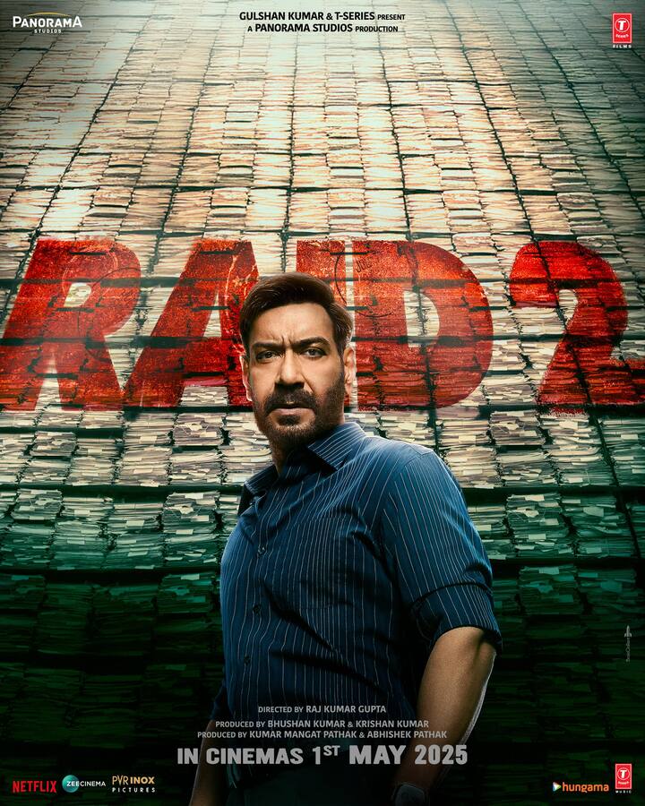 अजय देवगन की फिल्म 'रेड 2' को चौथे नंबर पर 1.7 मिलियन व्यूज के साथ रखा गया है और इसे भी आप नेटफ्लिक्स पर देख सकते हैं.