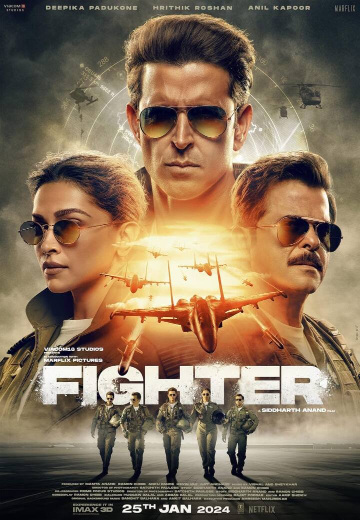 The name of the fighter is included in the eighth place. The film has big stars like Hrithik Roshan, Deepika Padukone and Anil Kapoor. Many people have liked it on Netflix.