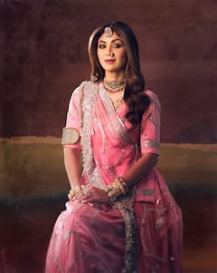 Shilpa Shetty Channels Rajasthani Grandeur In Opulent Pink Poshak, PICS