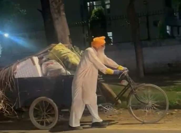 Engaged in the selfless service of cleaning his society at the age of 88, retired DIG 88 ਸਾਲ ਦੀ ਉਮਰ 'ਚ ਚੰਡੀਗੜ੍ਹ ਨੂੰ ਸਾਫ਼ ਰੱਖਣ ਲਈ ਥਾਂ-ਥਾਂ ਤੋਂ ਚੁੱਕਦੇ ਗੰਦ, ਜਾਣੋ IPS ਅਧਿਕਾਰੀ ਦੀ ਕਹਾਣੀ