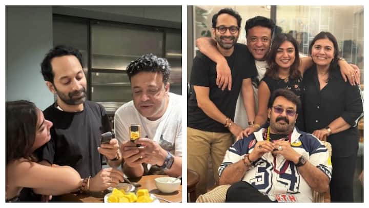 Amid swirling rumours of a split, beloved Malayalam cinema couple Fahadh Faasil and Nazriya Nazim made a joint appearance at superstar Mohanlal’s residence in Kochi, putting separation gossip to rest.