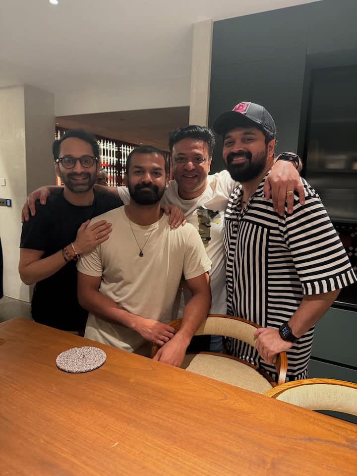 Farhaan Faasil took to Instagram with a photo dump titled “A Night to Remember”, offering followers an intimate look at the cheerful evening.