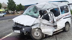 મહેસાણા-અંબાજી હાઈવે પર ભયાનક અકસ્માત: બસ અને ઇકો કાર વચ્ચે ટક્કરમાં પિતા-પુત્ર સહિત બેના મોત, 5 ઘાયલ