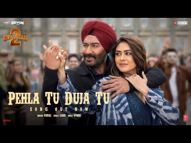 चौथे नंबर पर अजय देवगन की फिल्म सन ऑफ सरदार 2 का गाना 'पहला तू दूजा तू है' . इस गाने को पंजाबी बीट्स और रोमांटिक फील के लिए काफी पसंद किया जा रहा है.