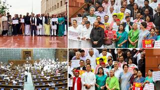 Ruckus in Parliament: बिहारमधील मतदारयादीतून तब्बल 51 लाख नावे वगळली; संसदेत रणकंदन, खासदारांनी वेलमध्ये काळ्या फिती भिरकावल्या