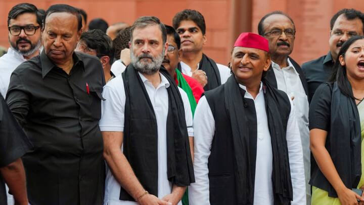 बता दें अखिलेश यादव और तमाम सपा सांसद इस वक्त मानसून सत्र की वजह से दिल्ली में मौजूद हैं. इसी क्रम में उनकी ये तस्वीरें सामने आई हैं.