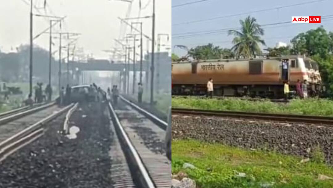 In MP Sagar car got stuck on the tracks mistake of a 12 year old child Know how the accident was averted Video: कार स्टार्ट कर रेल की पटरी पर चढ़ा दी, 12 साल के बच्चे की करतूत कैमरे में कैद, वीडियो वायरल