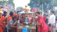 सावन की शिवरात्रि आज, श्रद्धालुओं ने 100 फीट ऊंची भगवान शिव की प्रतिमा के किए दर्शन और जलाभिषेक
