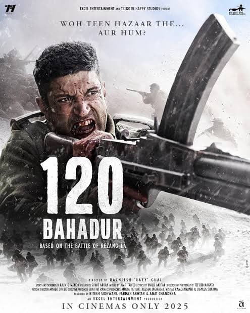फरहान अख्तर भी इस साल पर्दे पर नजर आने वाले हैं. 1962 की भारत-चीन युद्ध के दौरान लड़े गए रेजांग ला की वीरता भरी लड़ाई पर आधारित फिल्म '120 बहादुर' 21 नवंबर को सिनेमाघरों में रिलीज होगा. फिल्म का टीजर अगस्त में रिलीज किया जाएगा.