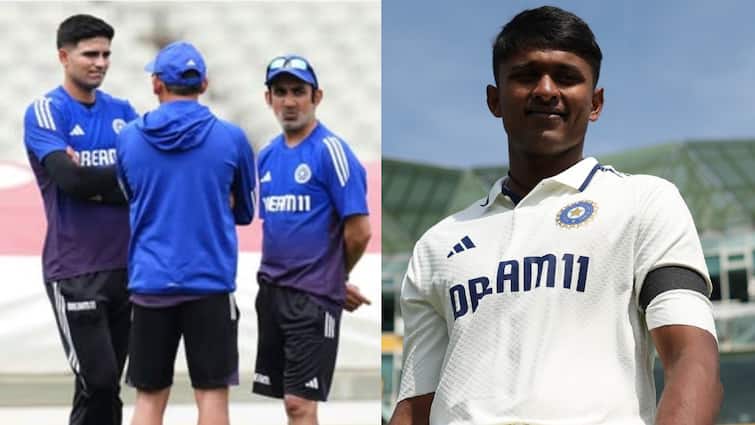 IND vs ENG: गिल के पूछने पर भी साईं सुदर्शन ने अभ्यास करने से किया मना, फिर भी मिल सकती है प्लेइंग 11 में जगह; क्या करुण नायर होंगे बाहर? ind vs eng 4th test sai sudharsan rejects shubman gill request confirmed to return in playing 11 for no 3 in place of karun nair IND vs ENG: गिल के पूछने पर भी साईं सुदर्शन ने अभ्यास करने से किया मना, फिर भी मिल सकती है प्लेइंग 11 में जगह; क्या करुण नायर होंगे बाहर?