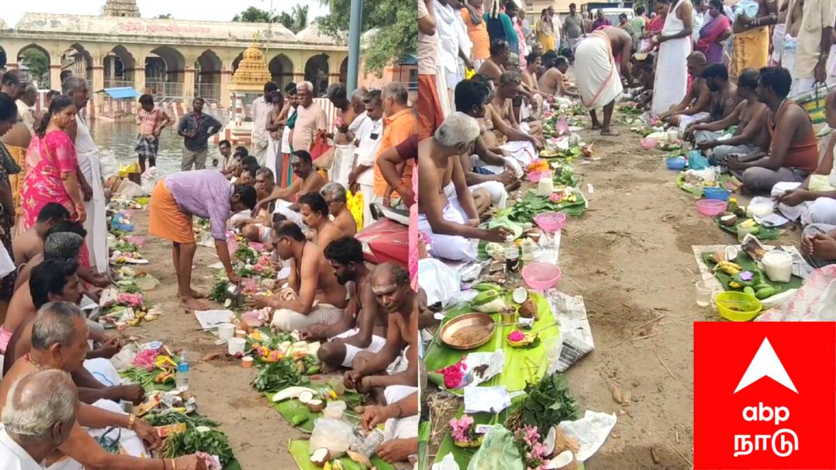 புண்ணிய நதிகளில் பாவம் போக்கிய காவிரி துலாக்கட்டத்தில் ஆடி அமாவாசை வழிபாடு - ஆயிரக்கணக்கான பக்தர்கள் நீராடல்