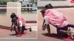 Video: पत्नी को पीठ पर लादकर, रेंगते-घिसटते कलेक्टर की सीढ़ियां चढ़ा दिव्यांग दंपत्ति, भावुक कर देगा वीडियो
