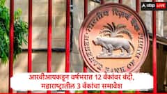 रिझर्व्ह बँक ऑफ इंडियाकडून एका वर्षात 12बँकांचा परवाना रद्द, महाराष्ट्रातील 3 बँकांचा समावेश, यादी समोर